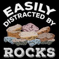Easily Distracted By Rocks Mousepad