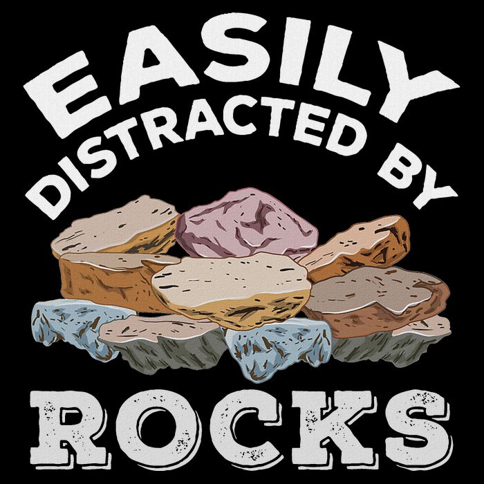 Easily Distracted By Rocks Mousepad