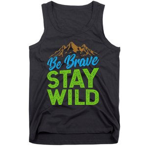 Earth Day Be Brave Stay Wild Tank Top