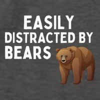 Easily Distracted By Bears Funny Bear Lover Gift Vector Backpack