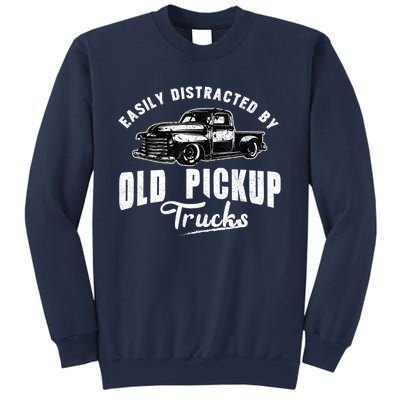 Easily Distracted By Old Pickup Square Body Trucks Lowrider Sweatshirt