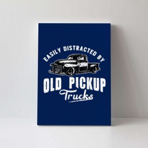 Easily Distracted By Old Pickup Square Body Trucks Lowrider Canvas