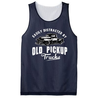 Easily Distracted By Old Pickup Square Body Trucks Lowrider Mesh Reversible Basketball Jersey Tank