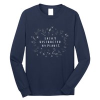 Easily Distracted By Plants Gardener Gifts Gardening Garden Long Sleeve Shirt