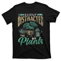 Easily Distracted By Plants Botanics Gardening Botanist T-Shirt