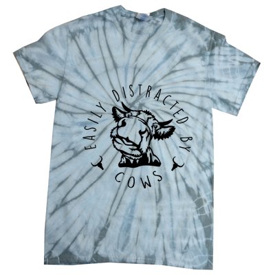 Easily Distracted By Cows Tie-Dye T-Shirt