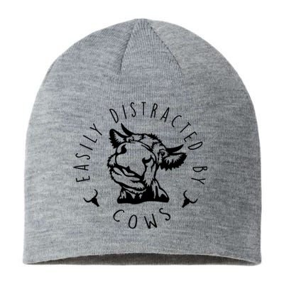 Easily Distracted By Cows Sustainable Beanie