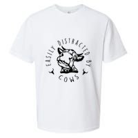 Easily Distracted By Cows Sueded Cloud Jersey T-Shirt