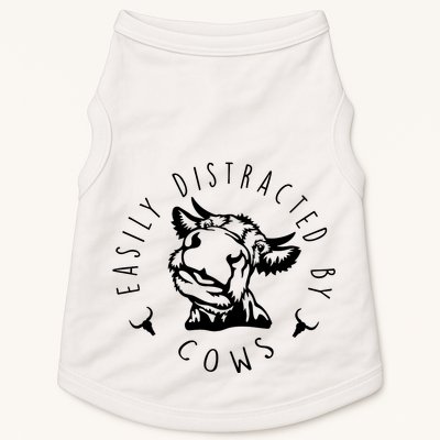 Easily Distracted By Cows Doggie Tank