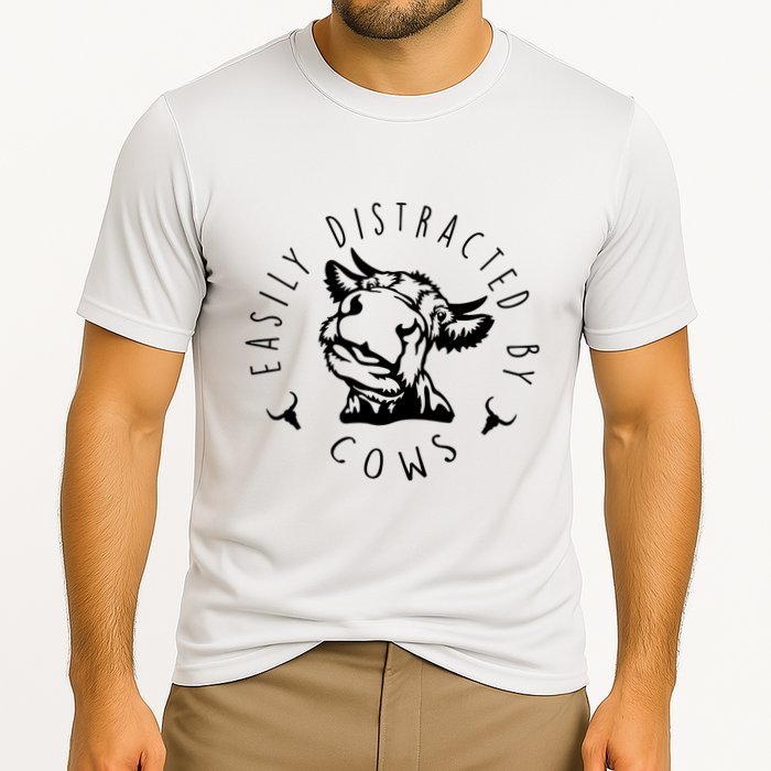 Easily Distracted By Cows Performance Shirt