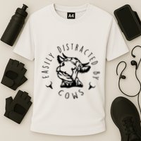 Easily Distracted By Cows Performance Shirt