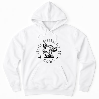 Easily Distracted By Cows Hoodie