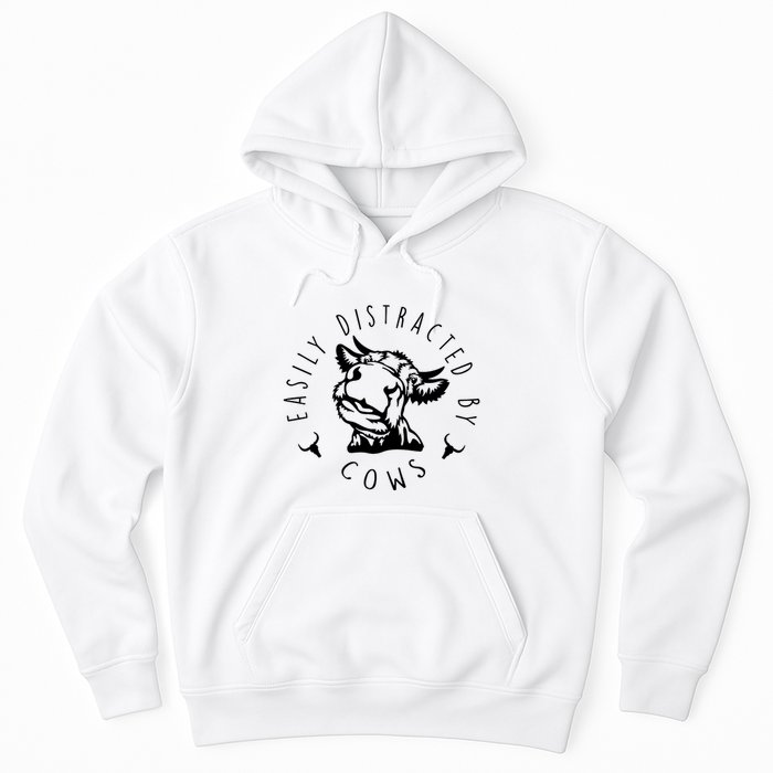 Easily Distracted By Cows Hoodie