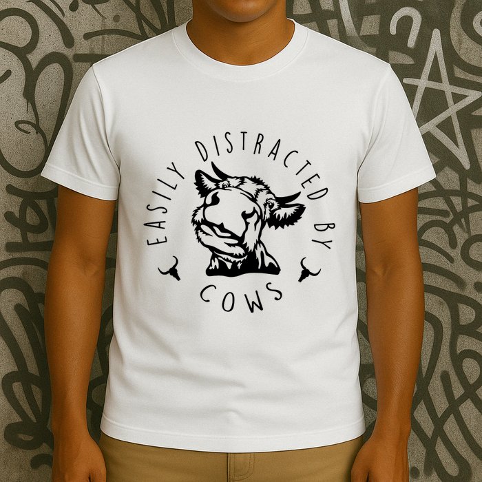 Easily Distracted By Cows T-Shirt