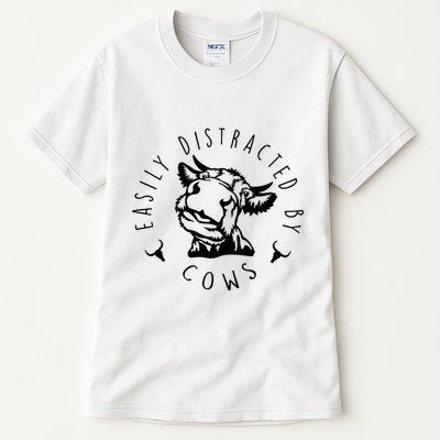 Easily Distracted By Cows Tall T-Shirt