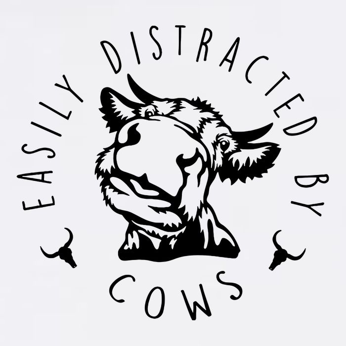 Easily Distracted By Cows Sustainable Bucket Hat