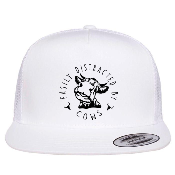 Easily Distracted By Cows Flatbill Hat