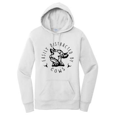 Easily Distracted By Cows Women's Pullover Hoodie
