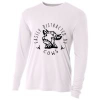 Easily Distracted By Cows Cooling Performance Long Sleeve Crew