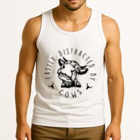 Easily Distracted By Cows Tank Top