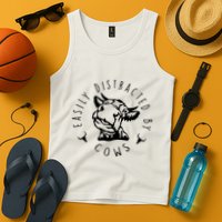 Easily Distracted By Cows Tank Top