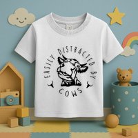Easily Distracted By Cows Toddler T-Shirt