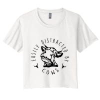 Easily Distracted By Cows Crop Top