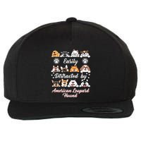 Easily Distracted By American Leopard Hound Leopard Cur Cute Gift Wool Snapback Cap