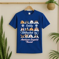 Easily Distracted By American Leopard Hound Leopard Cur Cute Gift T-Shirt