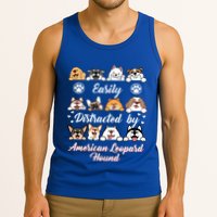 Easily Distracted By American Leopard Hound Leopard Cur Cute Gift Tank Top