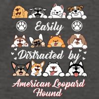 Easily Distracted By American Leopard Hound Leopard Cur Cute Gift Vector Backpack