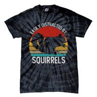 Easily Distracted By Squirrels S Vintage Squirrel Tie-Dye T-Shirt