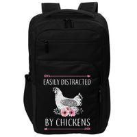 Easily Distracted By Chickens For Chicken Lovers Funny Impact Tech Backpack