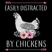 Easily Distracted By Chickens For Chicken Lovers Funny Impact Tech Backpack