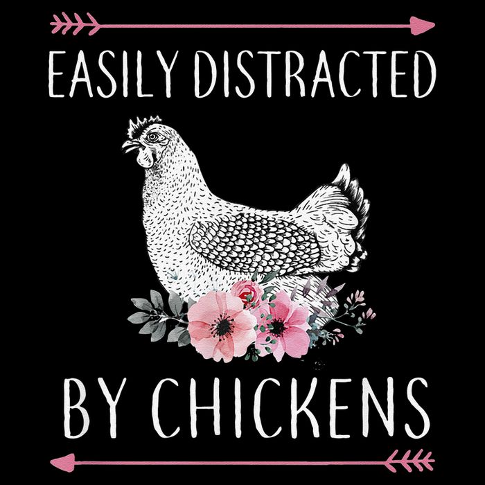 Easily Distracted By Chickens For Chicken Lovers Funny Impact Tech Backpack