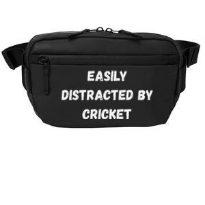 Easily Distracted By Cricket Funny Cricket Coach Player Crossbody Pack