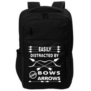 Easily Distracted By Bows And Arrows Impact Tech Backpack