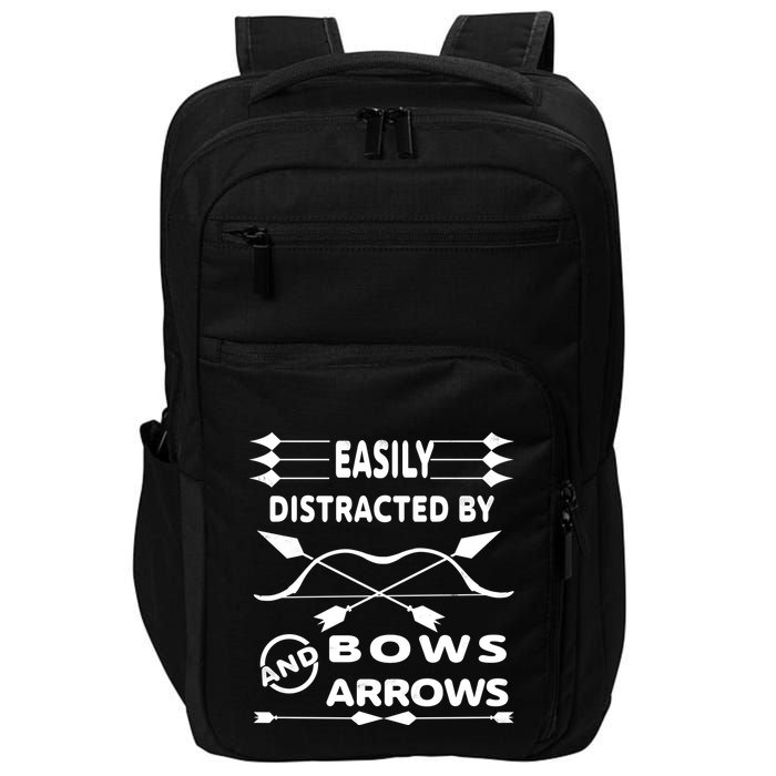 Easily Distracted By Bows And Arrows Impact Tech Backpack