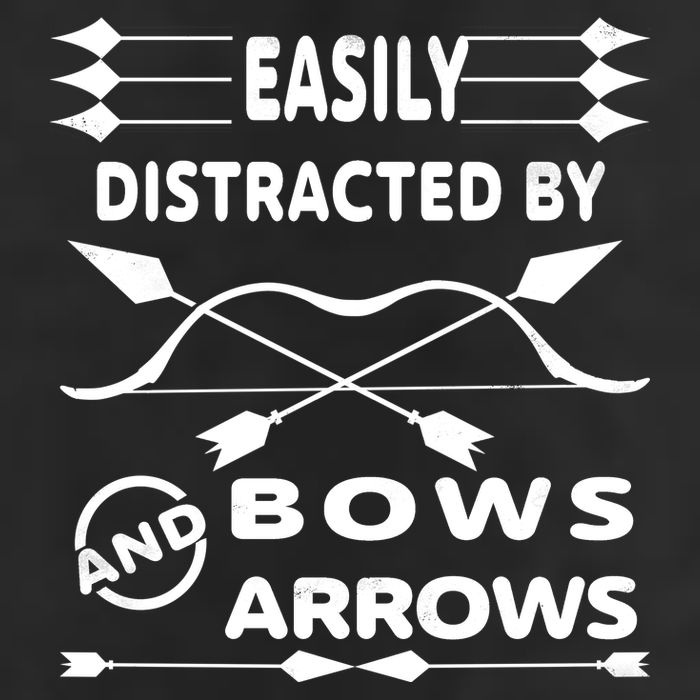 Easily Distracted By Bows And Arrows Crop Fleece Hoodie