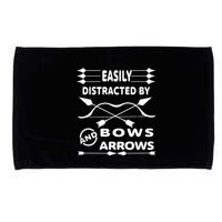 Easily Distracted By Bows And Arrows Microfiber Hand Towel