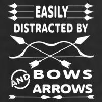 Easily Distracted By Bows And Arrows Microfiber Hand Towel