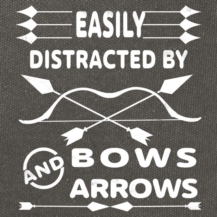 Easily Distracted By Bows And Arrows Cotton Canvas Backpack