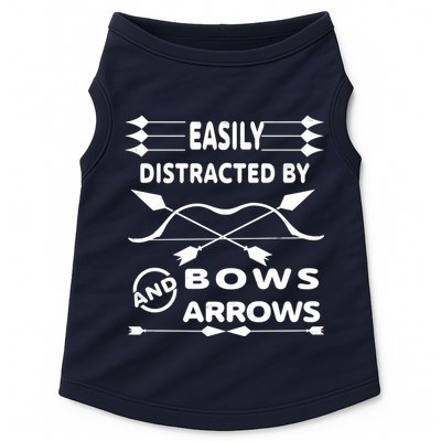 Easily Distracted By Bows And Arrows Doggie Tank