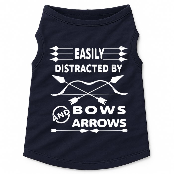 Easily Distracted By Bows And Arrows Doggie Tank