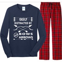 Easily Distracted By Bows And Arrows Long Sleeve Pajama Set