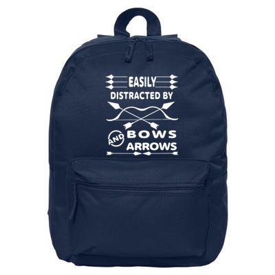 Easily Distracted By Bows And Arrows 16 in Basic Backpack