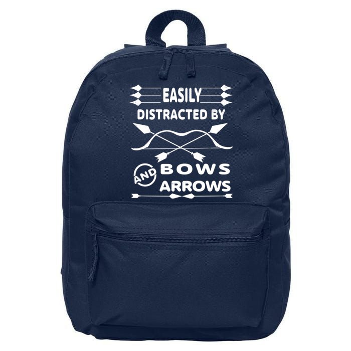 Easily Distracted By Bows And Arrows 16 in Basic Backpack