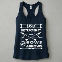 Easily Distracted By Bows And Arrows Womens Tank Top
