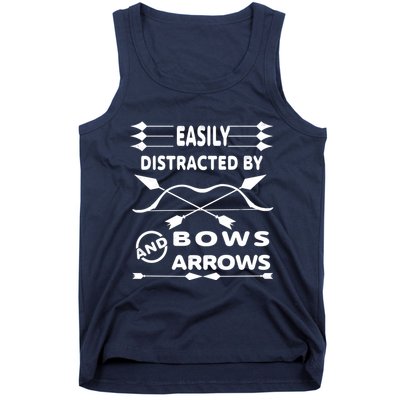 Easily Distracted By Bows And Arrows Tank Top