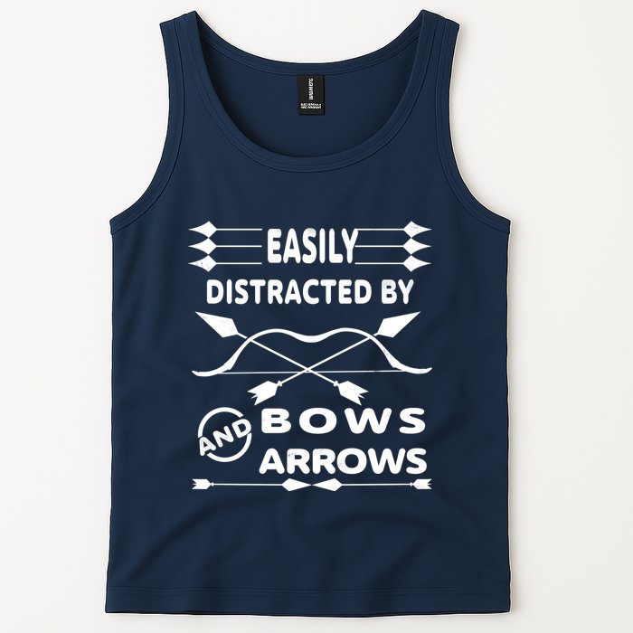 Easily Distracted By Bows And Arrows Tank Top